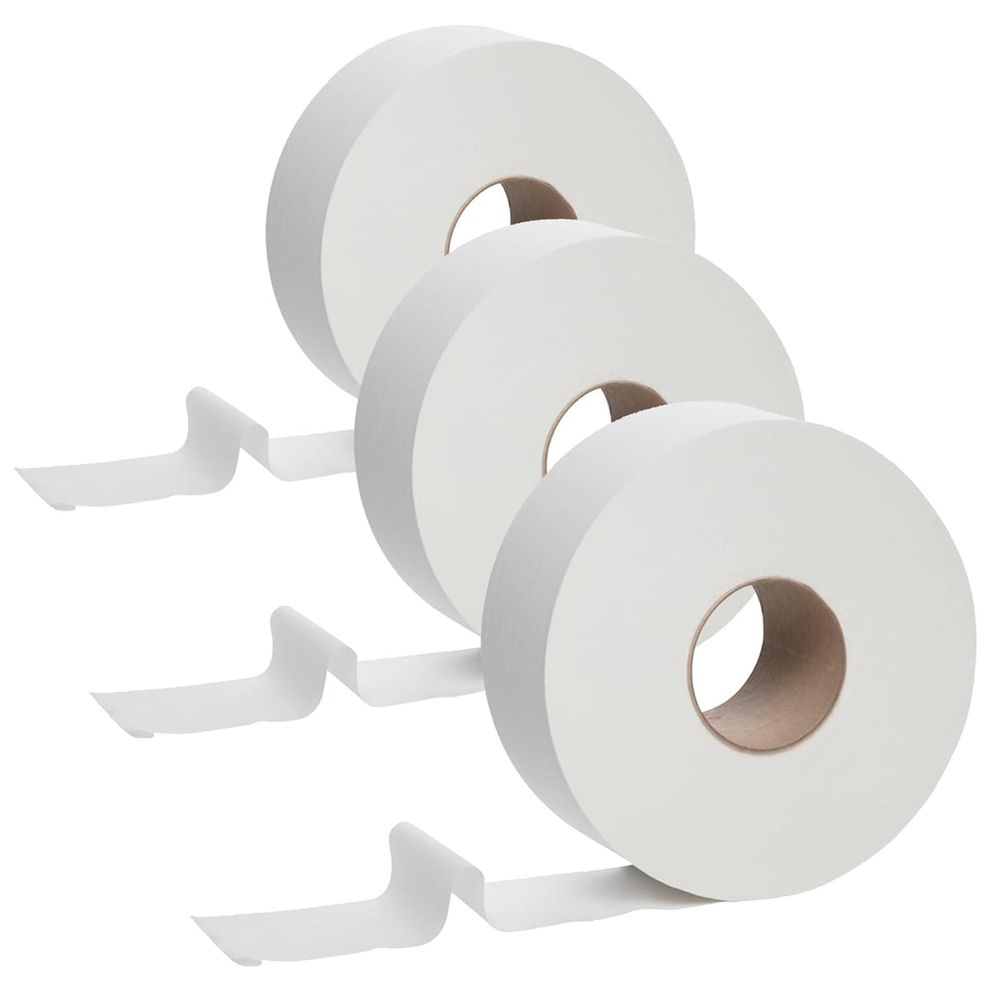 Soft White Toilet Tissue 2ply Mini Jumbo Rolls For Shops Toilets & Home Use