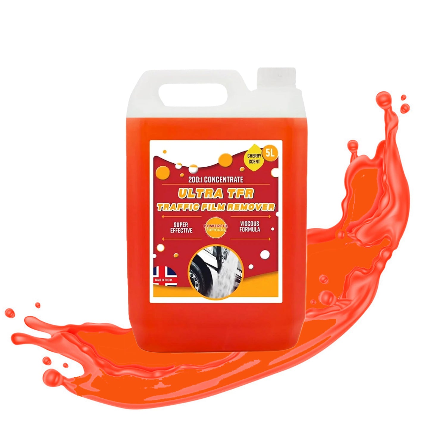 Super Effective 5 Litre Viscous Formula Cherry Scented Ultra TFR Traffic Film Remover
