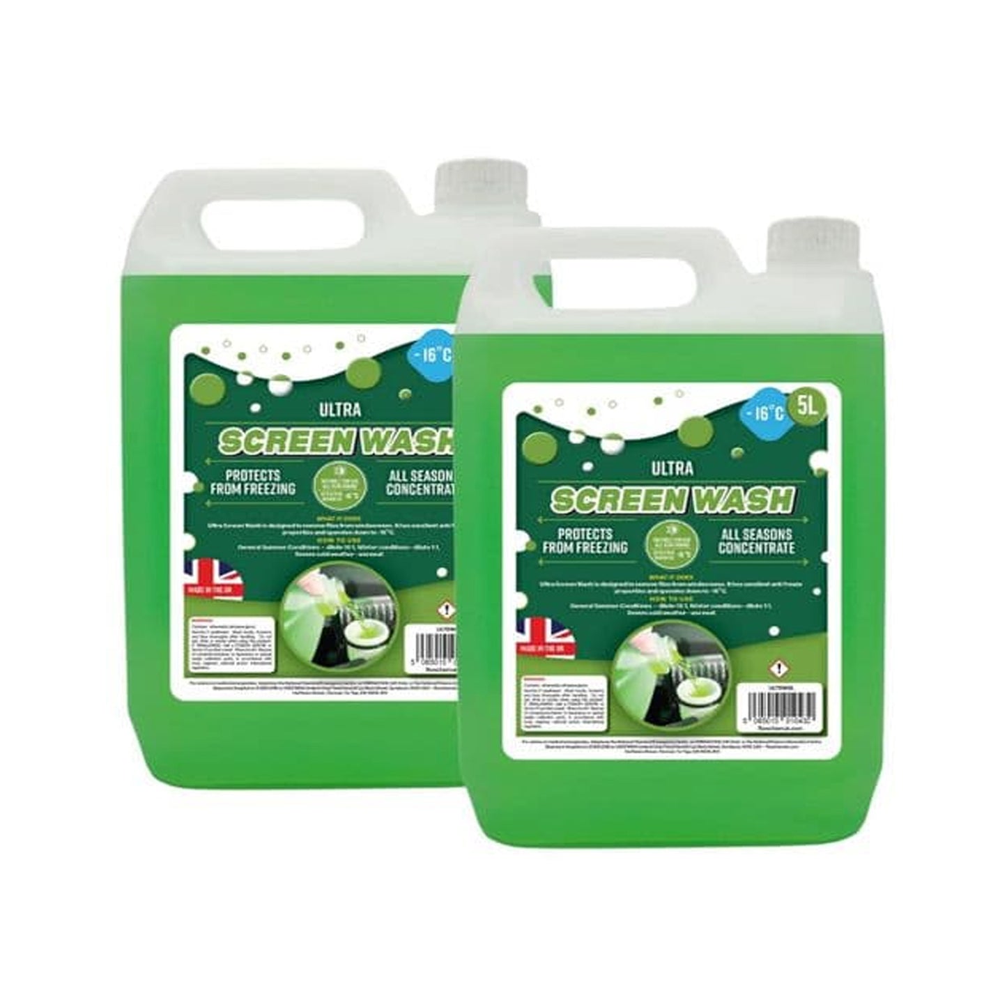 All Seasons Concentrated 10:1 Ultra Streak Free Effective Car Screen Wash Down To - 16°C