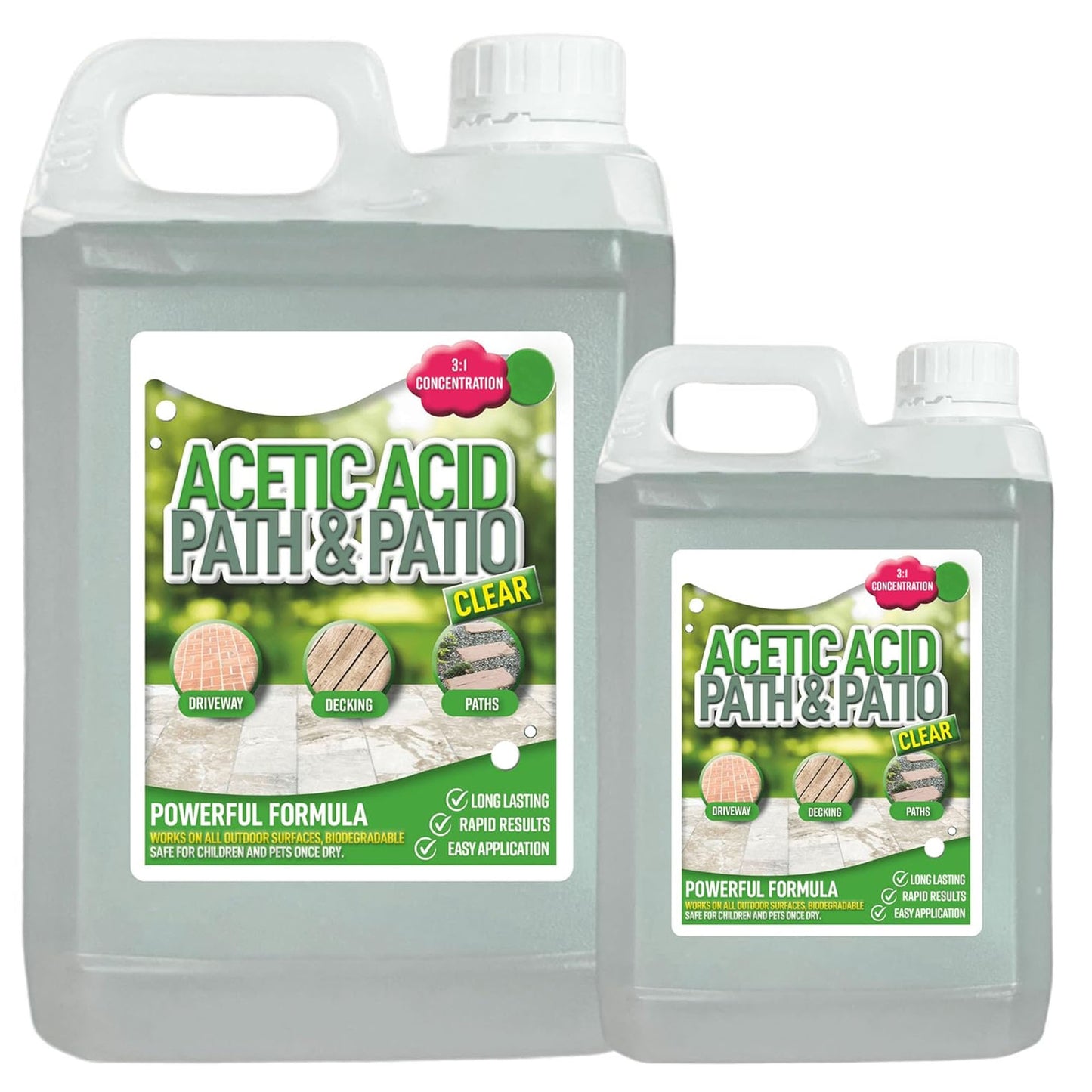 2.5 Litre Outdoor Garden Path & Patio Acetic Acid Concentrated Cleaner