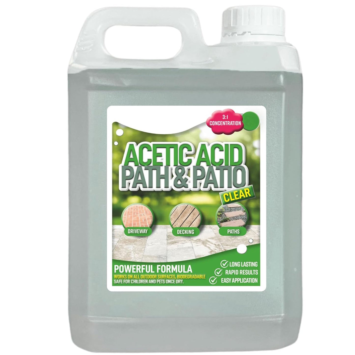 2.5 Litre Outdoor Garden Path & Patio Acetic Acid Concentrated Cleaner