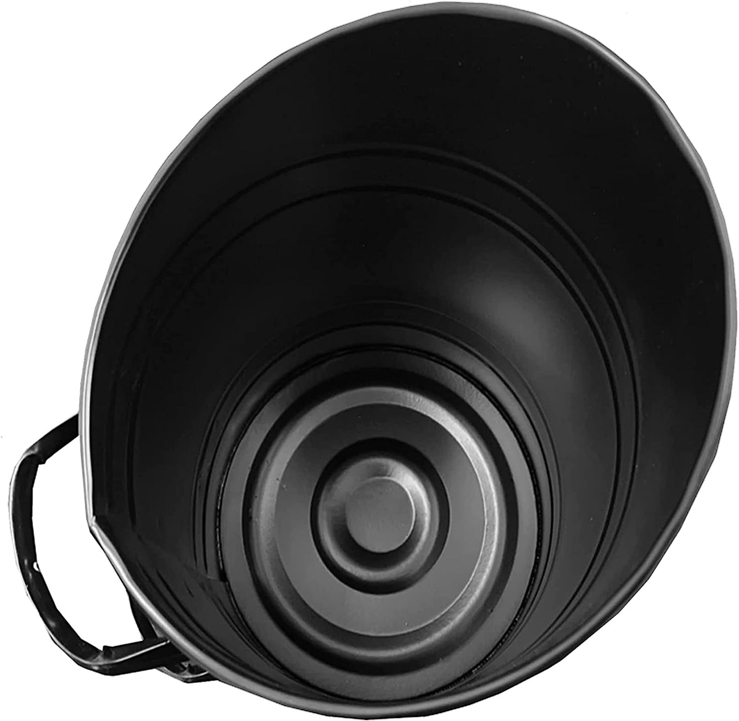 Upright Heavy Duty Angled Top Coal Hod Fireside Bucket Scooper With Two Fitted Handles