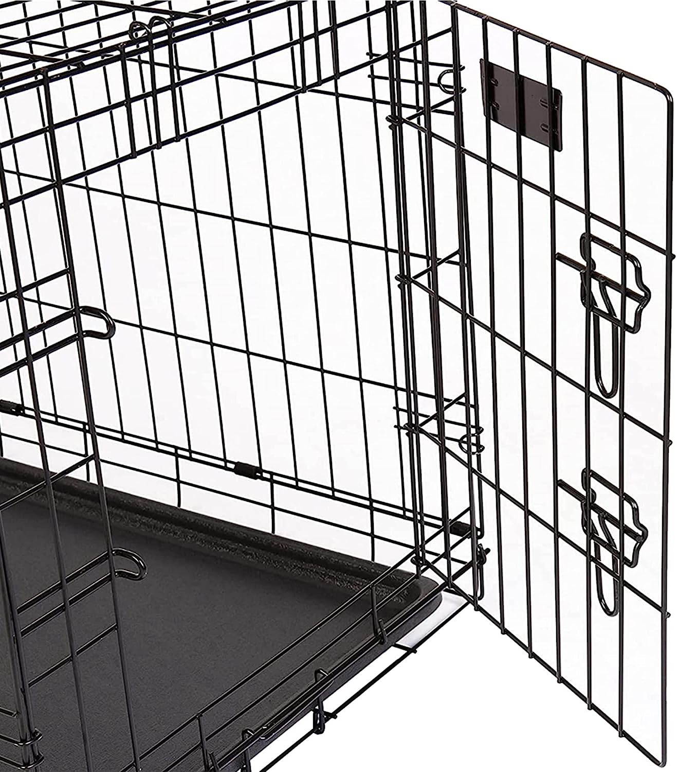 2 Door Folding Durable Steel Rust Resistant Training & Travelling Dog Puppy Cage Carrier