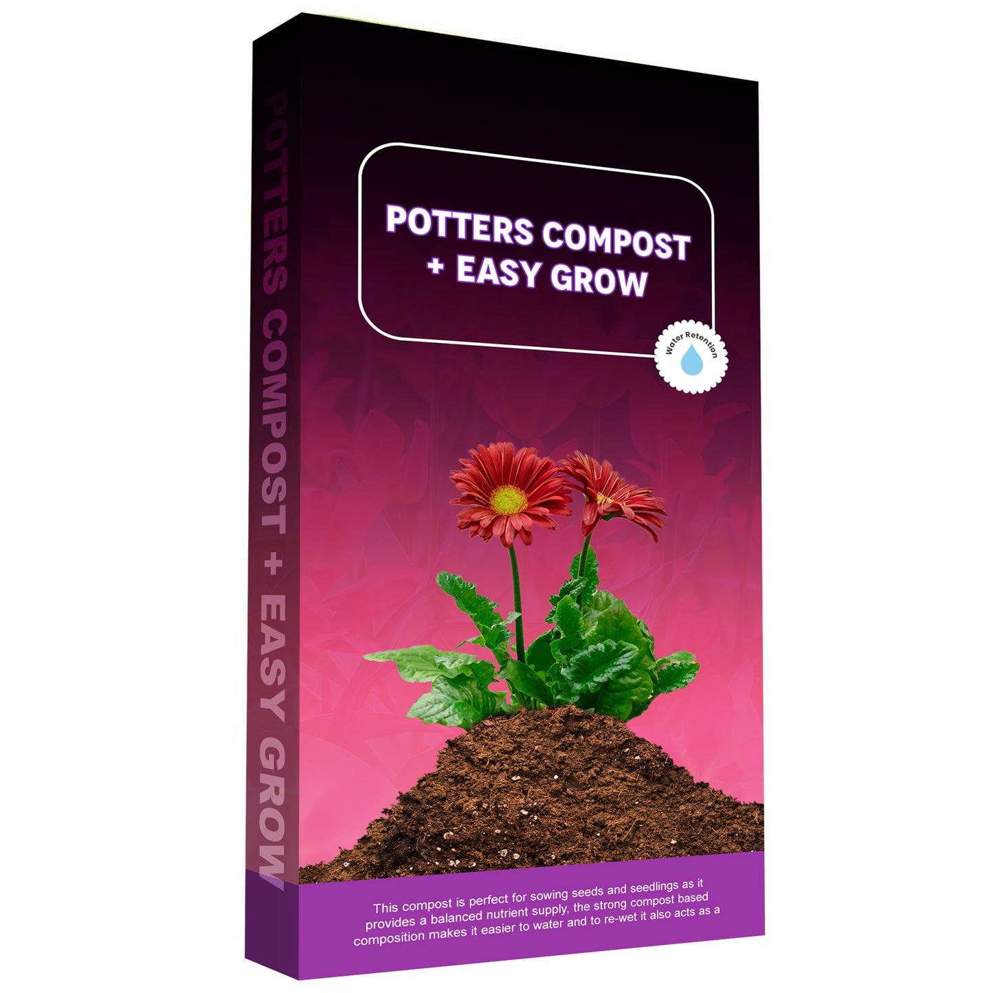 60L Easy Grow Potters Seed Sowing Compost Ideal For Potting & Planting Nutrient Balanced For Stronger Roots