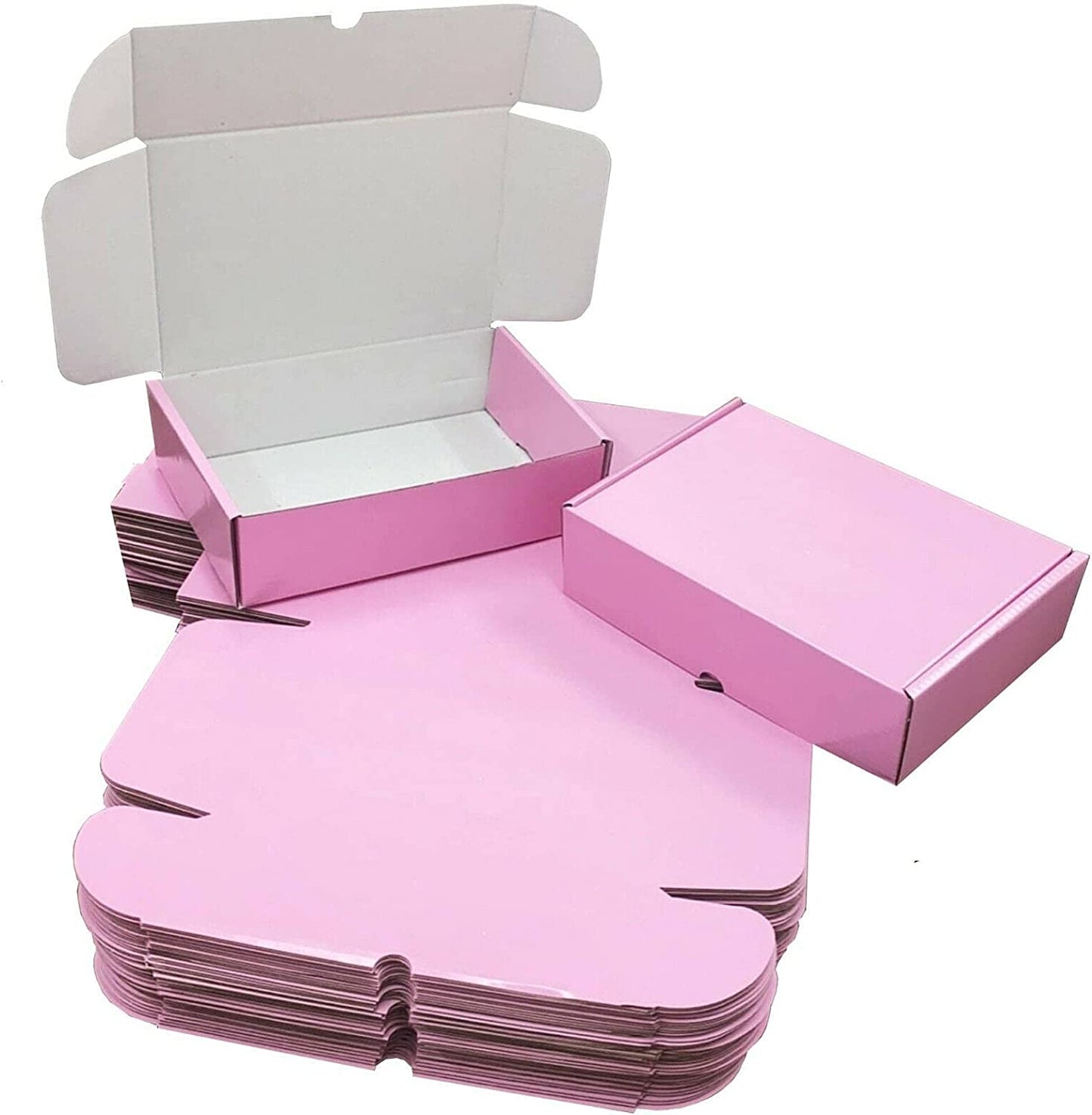 Shiny Coloured Cardboard Postal Shipping Mailing Die Cut Boxes