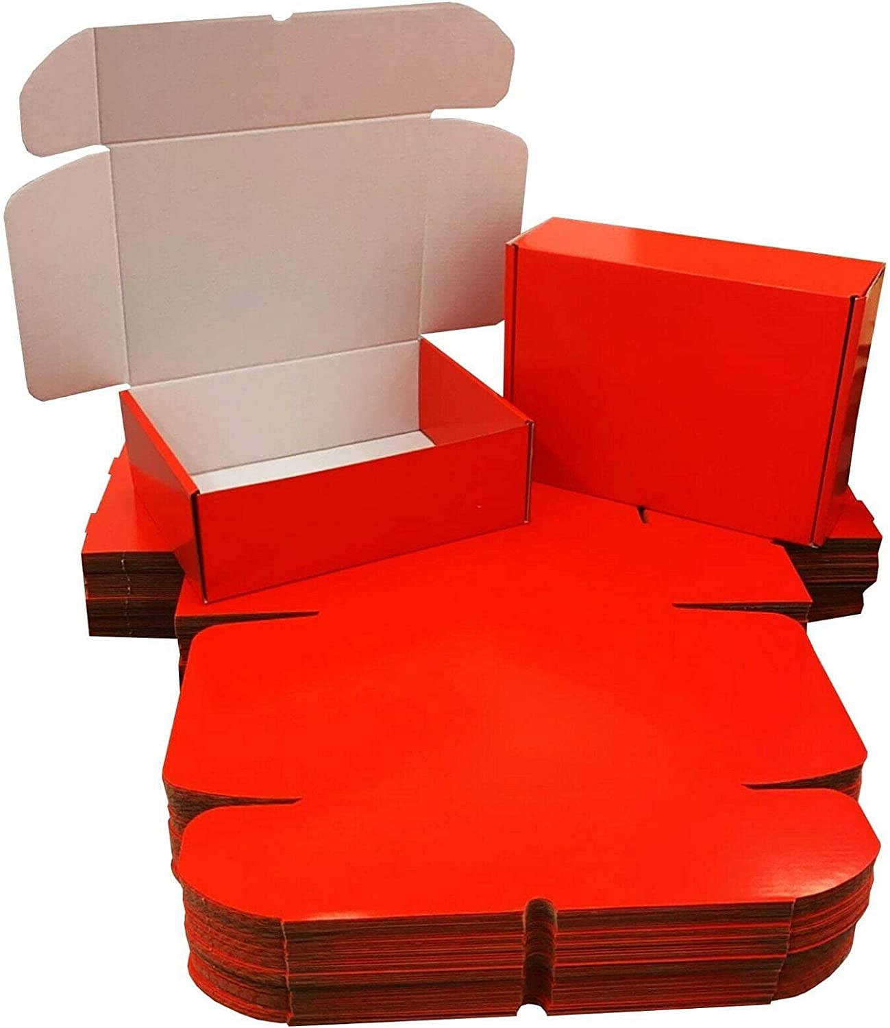Shiny Coloured Cardboard Postal Shipping Mailing Die Cut Boxes