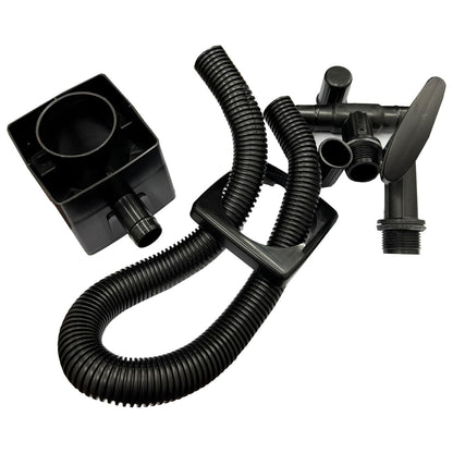 2 x 100L Black Traditional Rainwater Barrels Complete With Lids, Taps, Stands & Filler Kits