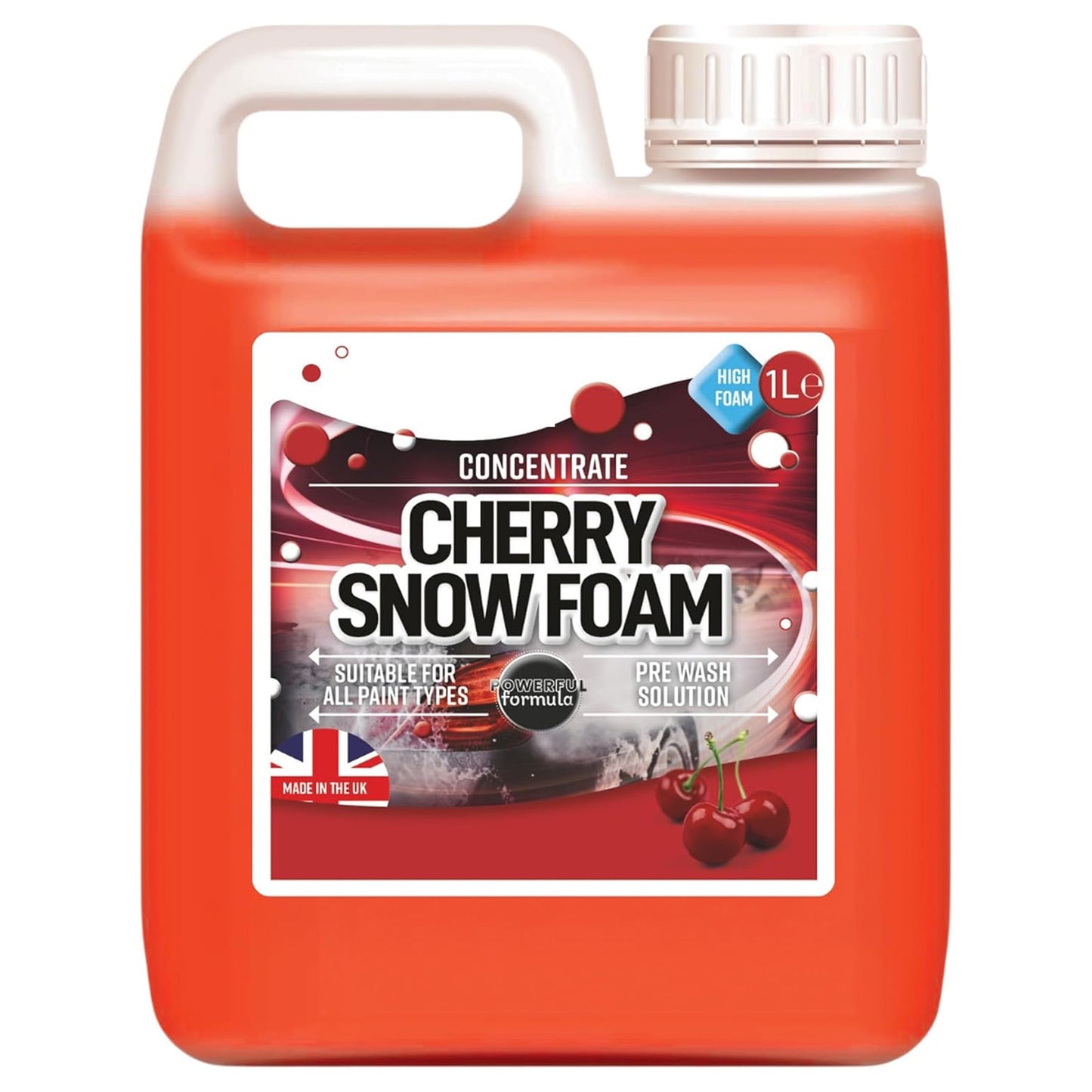 1L Super Thick Concentrated Cherry Snow Foam Extremely Powerful Pre Wash Solution