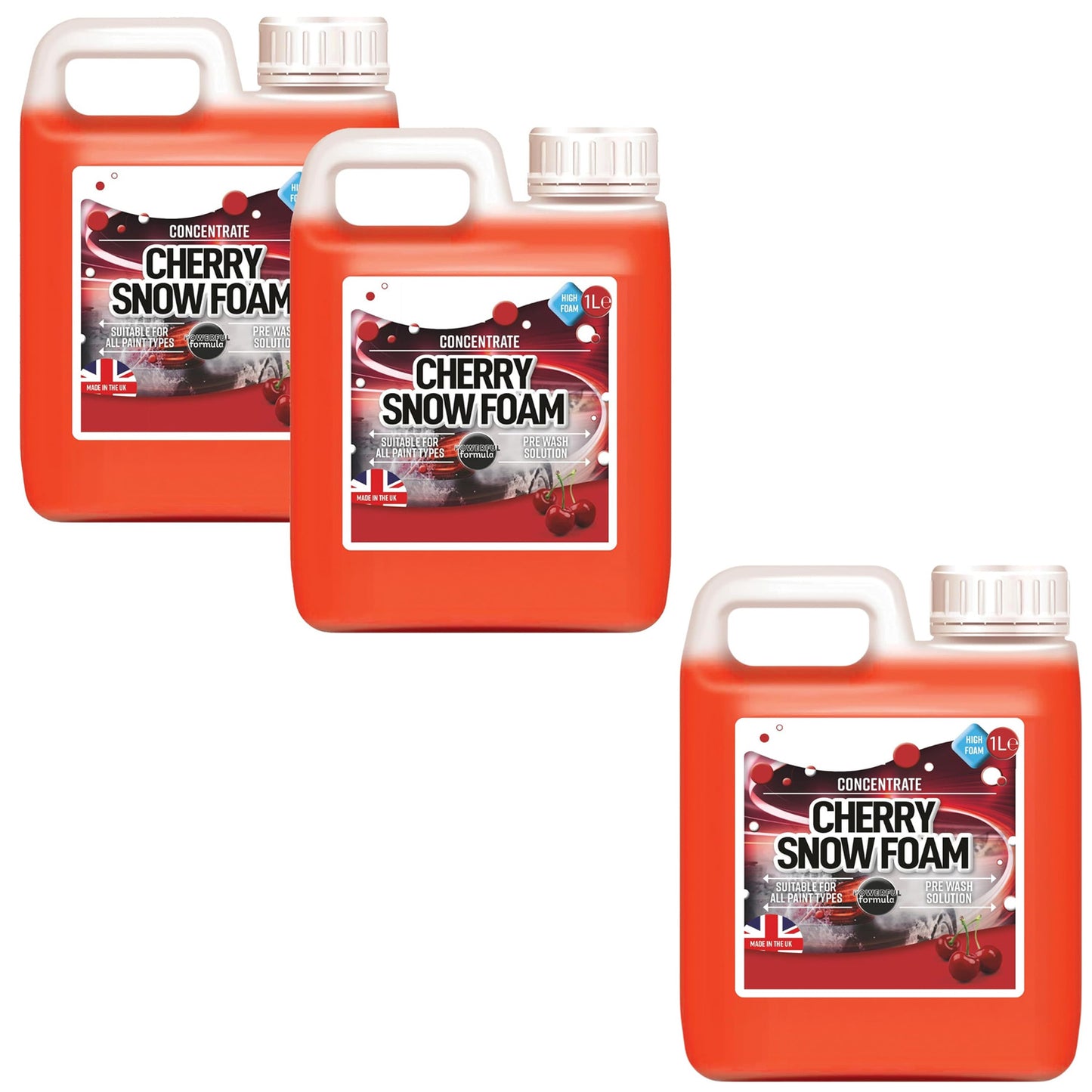 1L Super Thick Concentrated Cherry Snow Foam Extremely Powerful Pre Wash Solution