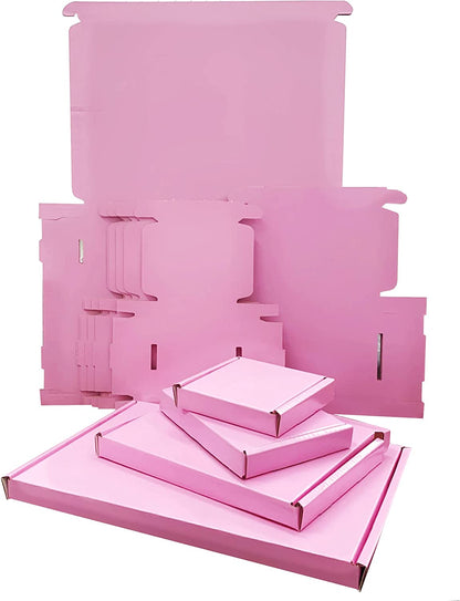Bright Pink Postal Packing Shipping Die Cut Boxes C4 C5 C6 & Mini Size