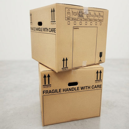 10-Pack 115L Extra-Large Moving Boxes (53x53x41cm) - Heavy-Duty Storage Cartons with Room Checklist (Copy)