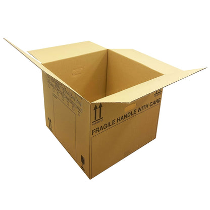 Extra Large & Medium Size Printed House Removal Cardboard Boxes With Carry Handles