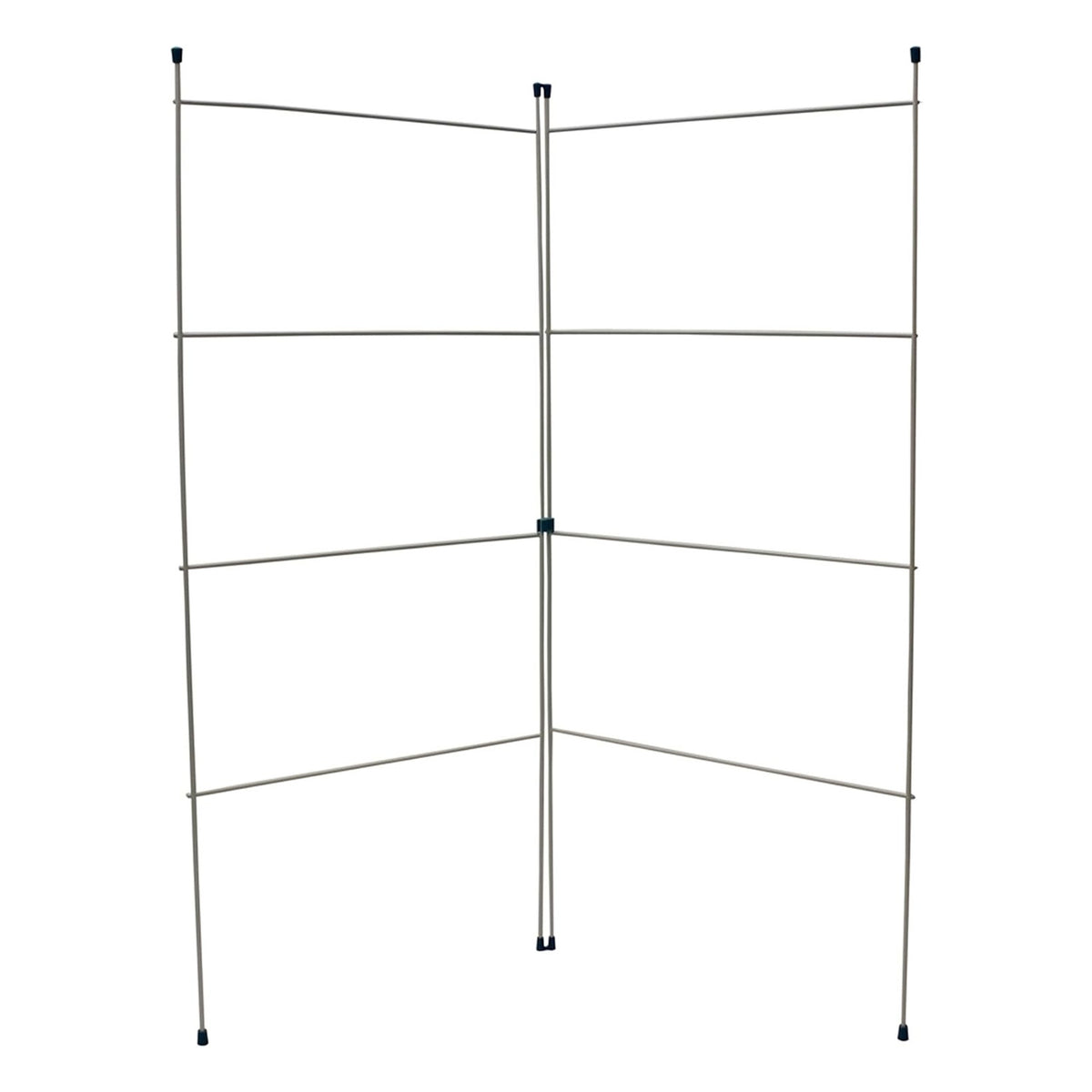 Foldable 2 Section Clothes Airer 4m Drying Capacity Lightweight Laundry Rack