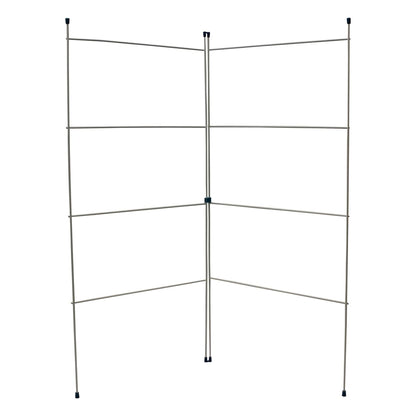 Foldable 2 Section Clothes Airer 4m Drying Capacity Lightweight Laundry Rack