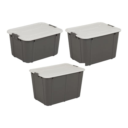 Grey Organic Designed Strong Stackable Spacious Storage Containers With Clip Lock Lids