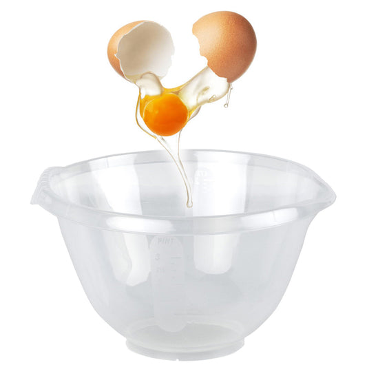 BPA Free 2L Clear Plastic Multipurpose Mixing Bowl Freezer & Microwave Safe