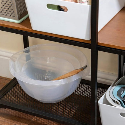BPA Free 2L Clear Plastic Multipurpose Mixing Bowl Freezer & Microwave Safe