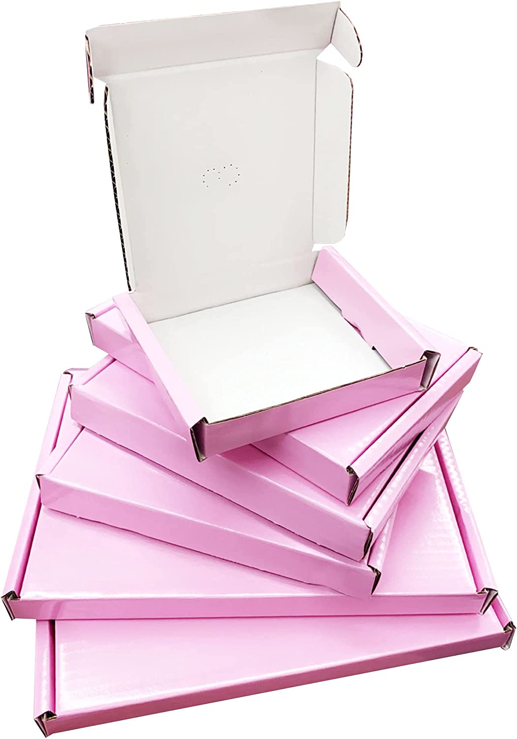 Bright Pink Postal Packing Shipping Die Cut Boxes C4 C5 C6 & Mini Size