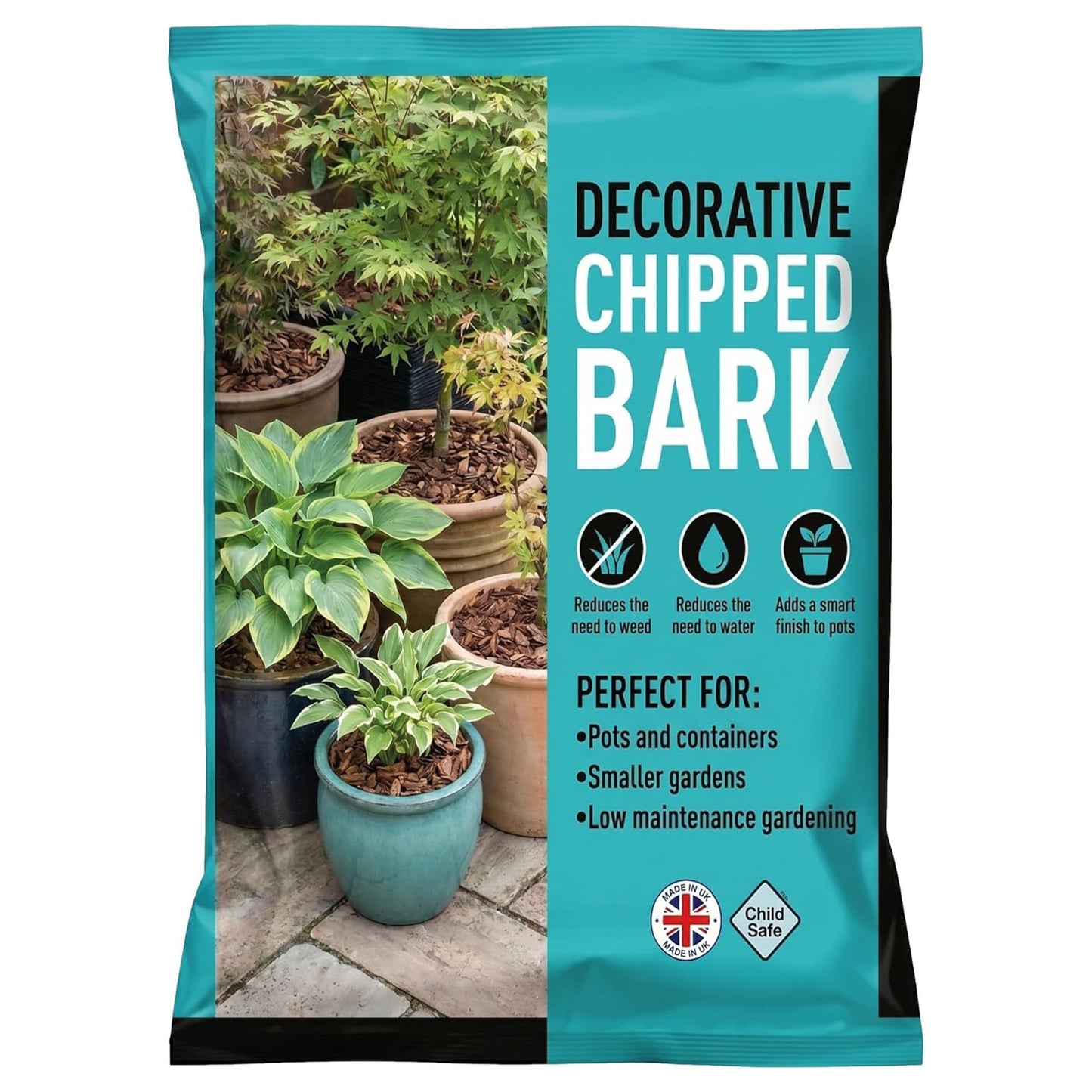 40L Decorative Chipped Bark Ideal For Pots, Containers & Landscaping