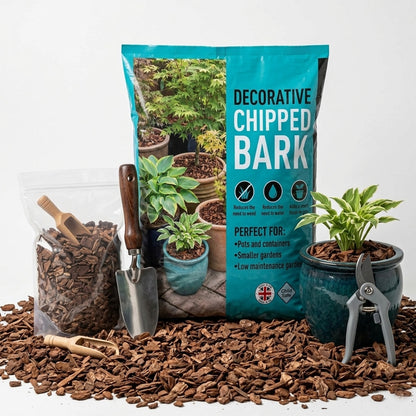 40L Decorative Chipped Bark Ideal For Pots, Containers & Landscaping