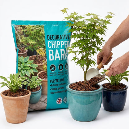 40L Decorative Chipped Bark Ideal For Pots, Containers & Landscaping