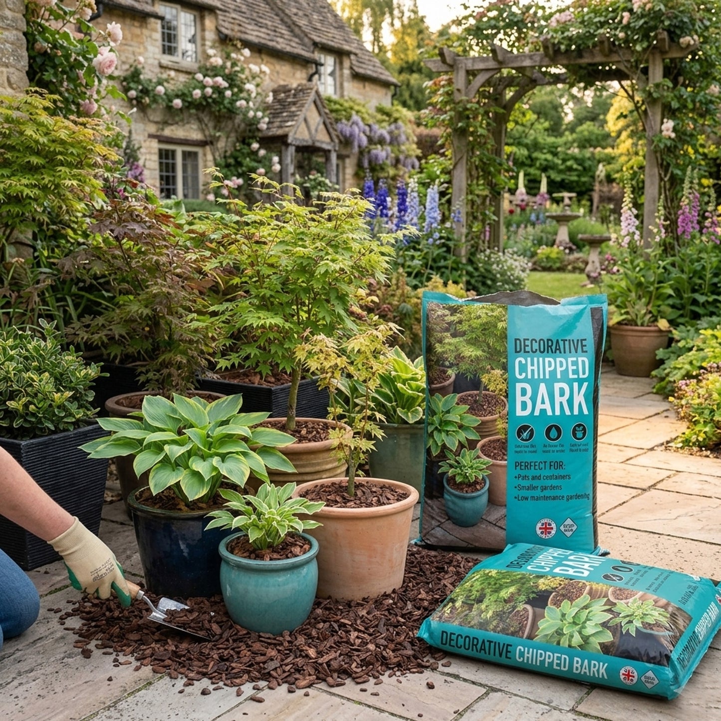 40L Decorative Chipped Bark Ideal For Pots, Containers & Landscaping