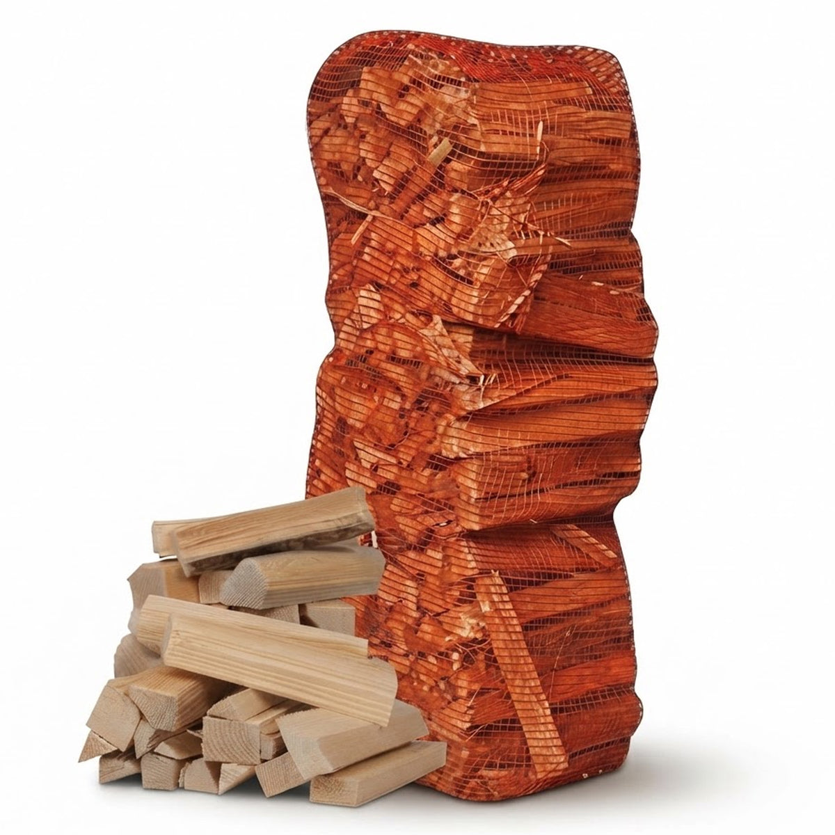 Premium Kiln Dried Kindling Wood 4KG Net – Natural Fire Starter Sticks