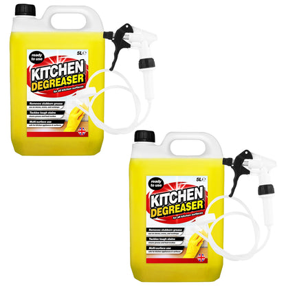 5 Litre Strong Heavy Duty Kitchen Degreaser Removes Stubborn Grease With Long Hose Trigger