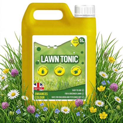 5 Litre Ready To Use Concentrated Liquid Lawn Tonic For Healthier Greener Looking Grass
