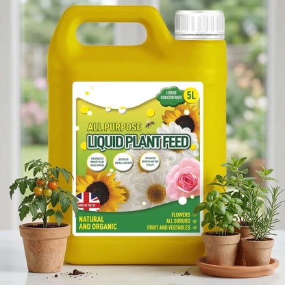 5 Litre Easy To Use Concentrated All Purpose Liquid Plant Feed Helps Grow Healthier Plants