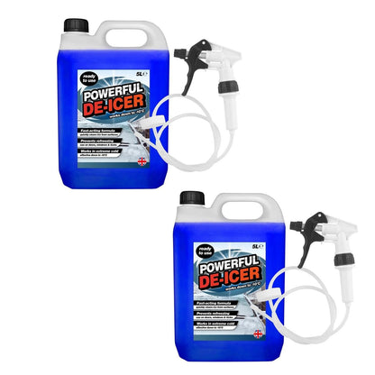 5 Litre Powerful De-Icer Ready To Use Fast Acting Formular With Trigger Hose