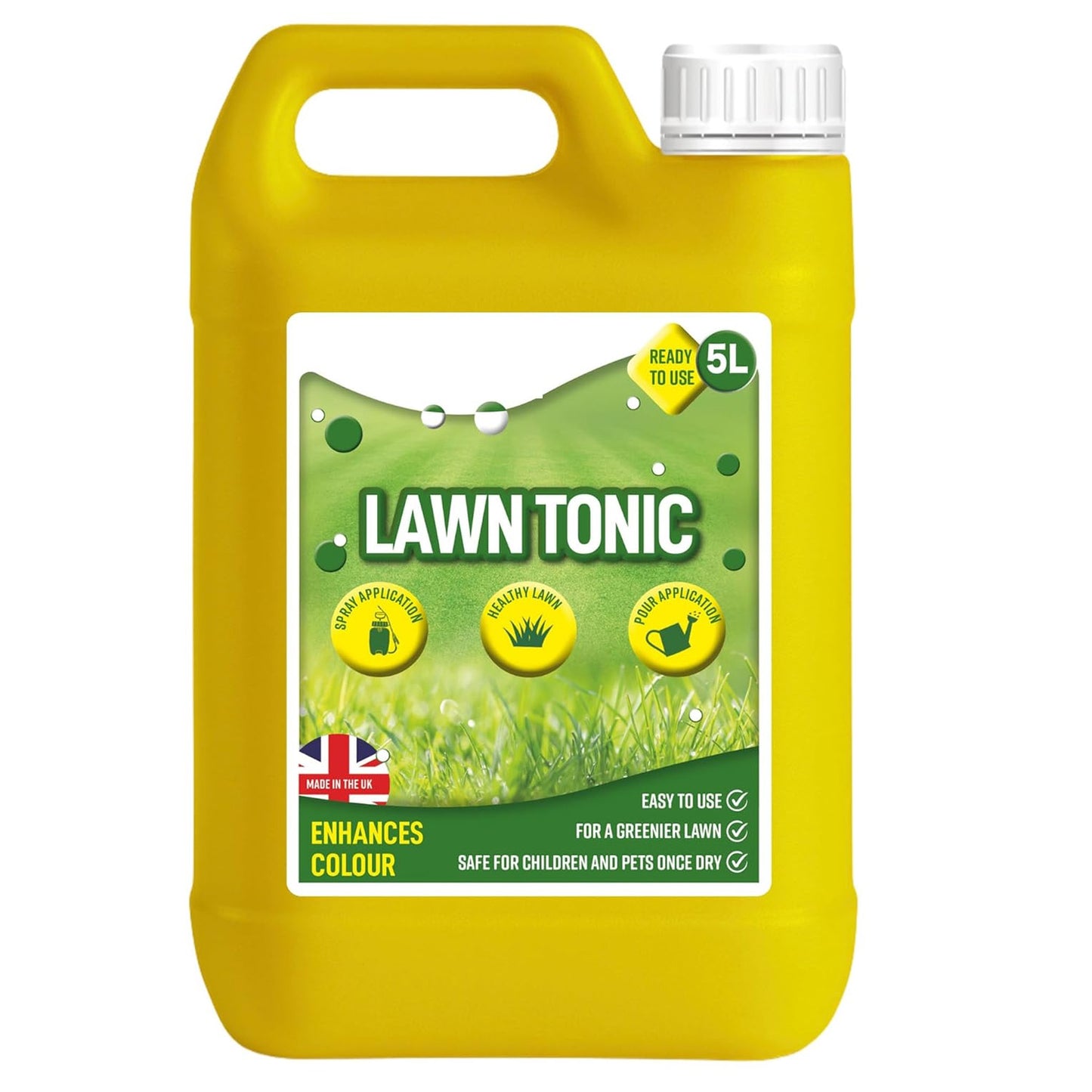 5 Litre Ready To Use Concentrated Liquid Lawn Tonic For Healthier Greener Looking Grass