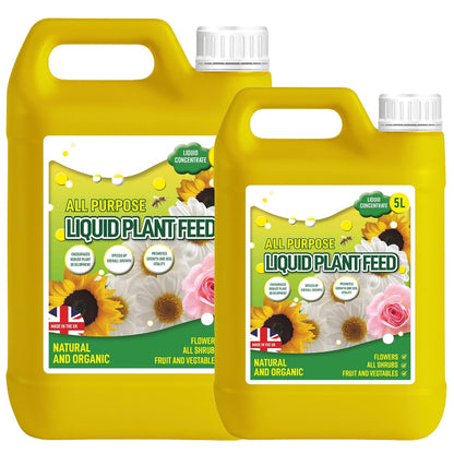 5 Litre Easy To Use Concentrated All Purpose Liquid Plant Feed Helps Grow Healthier Plants