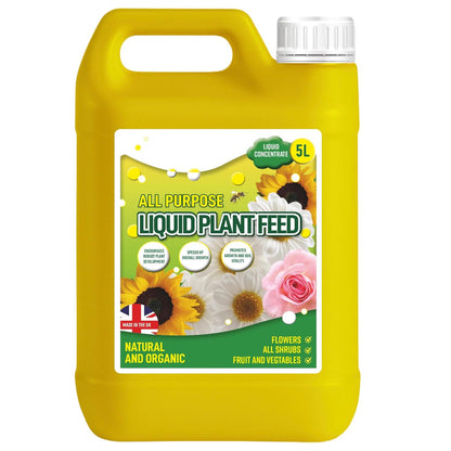 5 Litre Easy To Use Concentrated All Purpose Liquid Plant Feed Helps Grow Healthier Plants