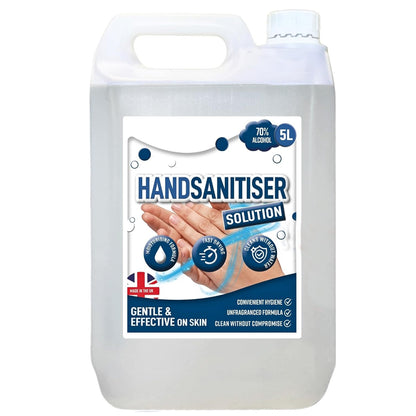 5L Hand Sanitiser Solution Water Free Gentle & Effective On Skin