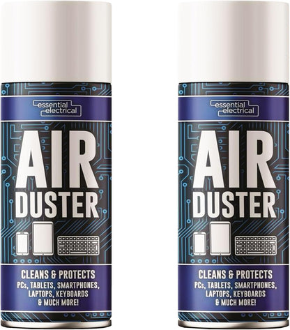 Essential 400ml Electrical Air Duster Cleans & Protects Smartphones, Laptops & Keyboards