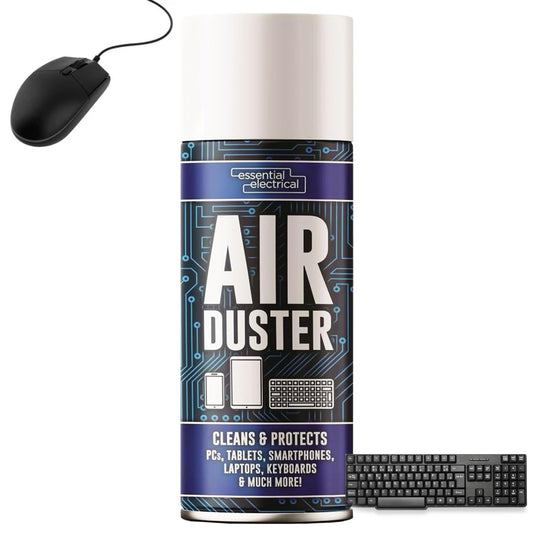 Essential 400ml Electrical Air Duster Cleans & Protects Smartphones, Laptops & Keyboards