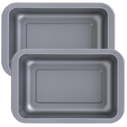 Mini Rectangular Air Fryer Dishes Non-Stick Carbon Steel Roasting & Baking Pans