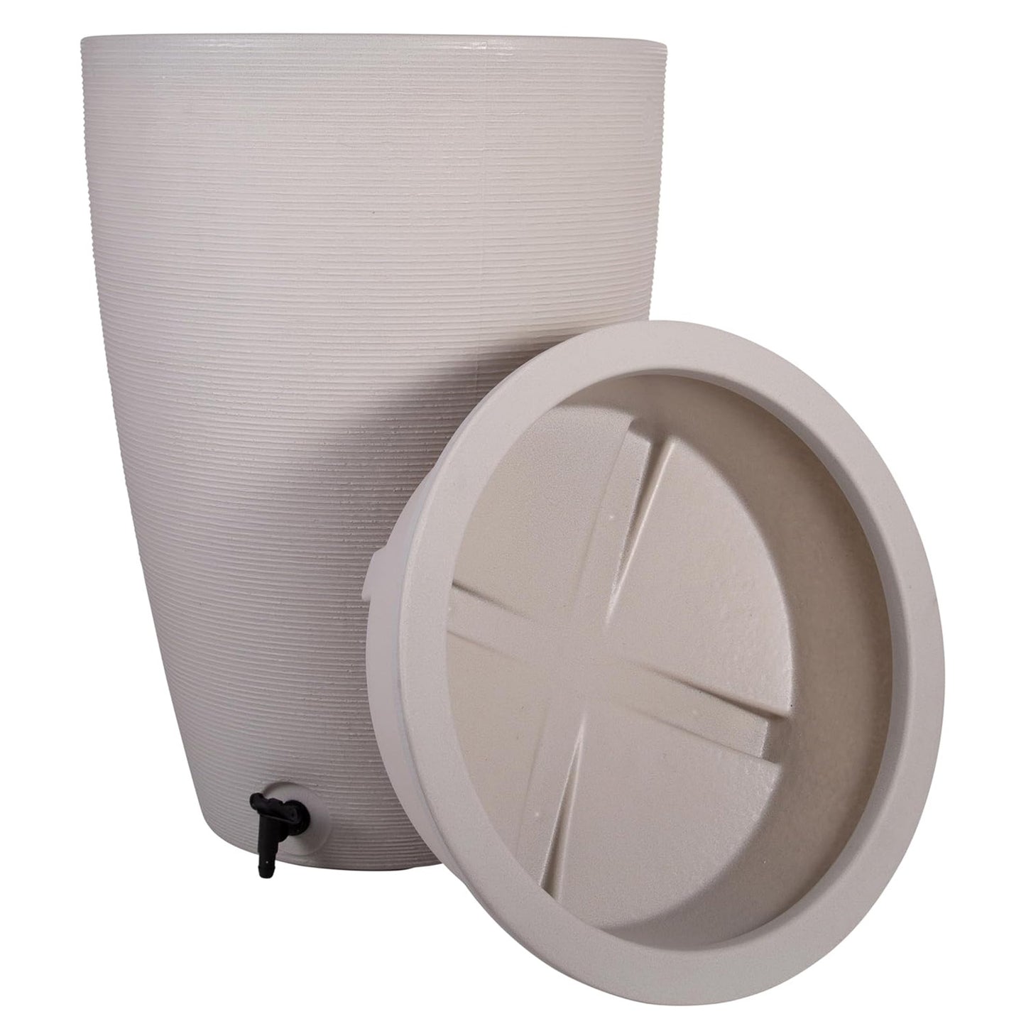 Amesbury Stone Water Butt Rain Water Collector 120 Litre With Tap & Lid