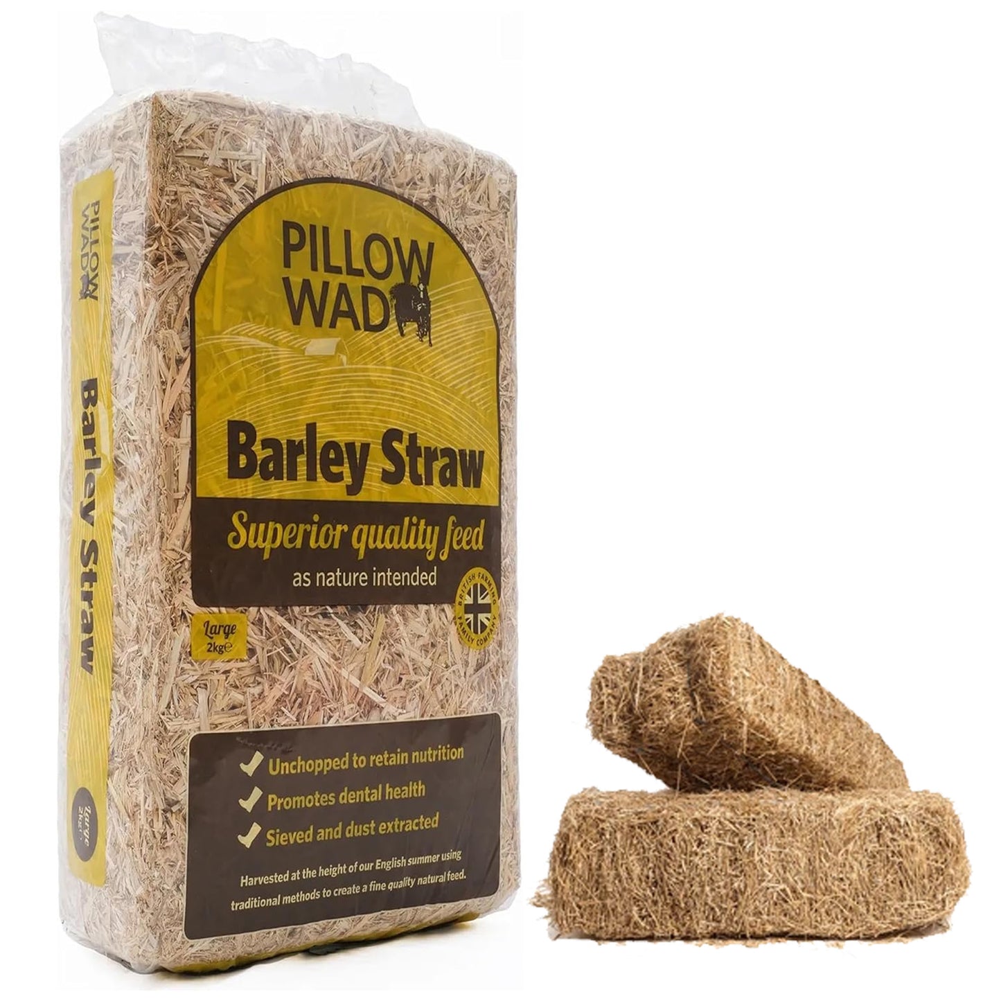 Un-Chopped Soft Barley Straw Bedding For Animals Retains Nutrition Ideal For Chickens, Rabbits & Tortoise