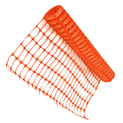 Temporary Orange 50m Mesh Barrier Fencing Safety Net On a Roll For Construction Sites