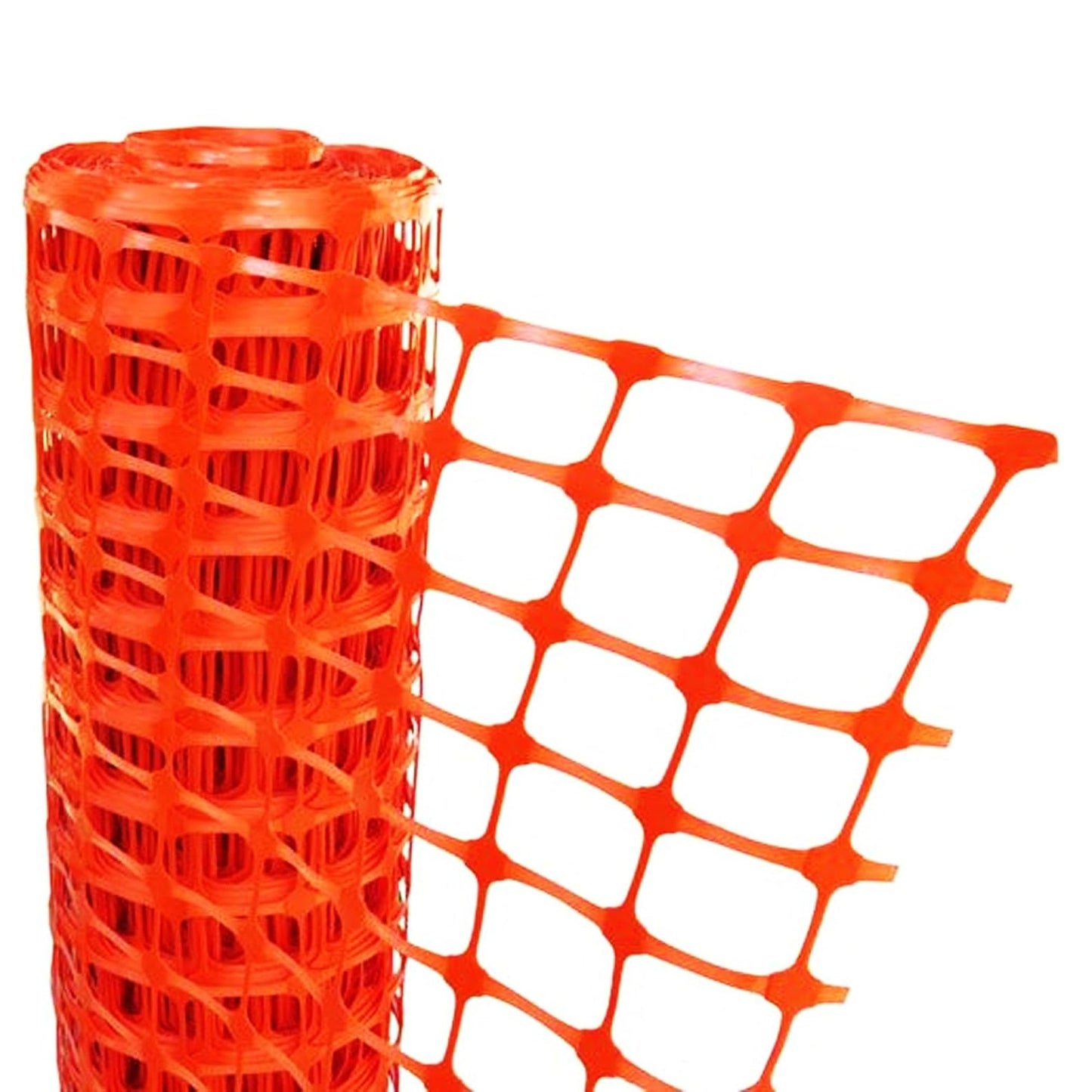 Temporary Orange 50m Mesh Barrier Fencing Safety Net On a Roll For Construction Sites