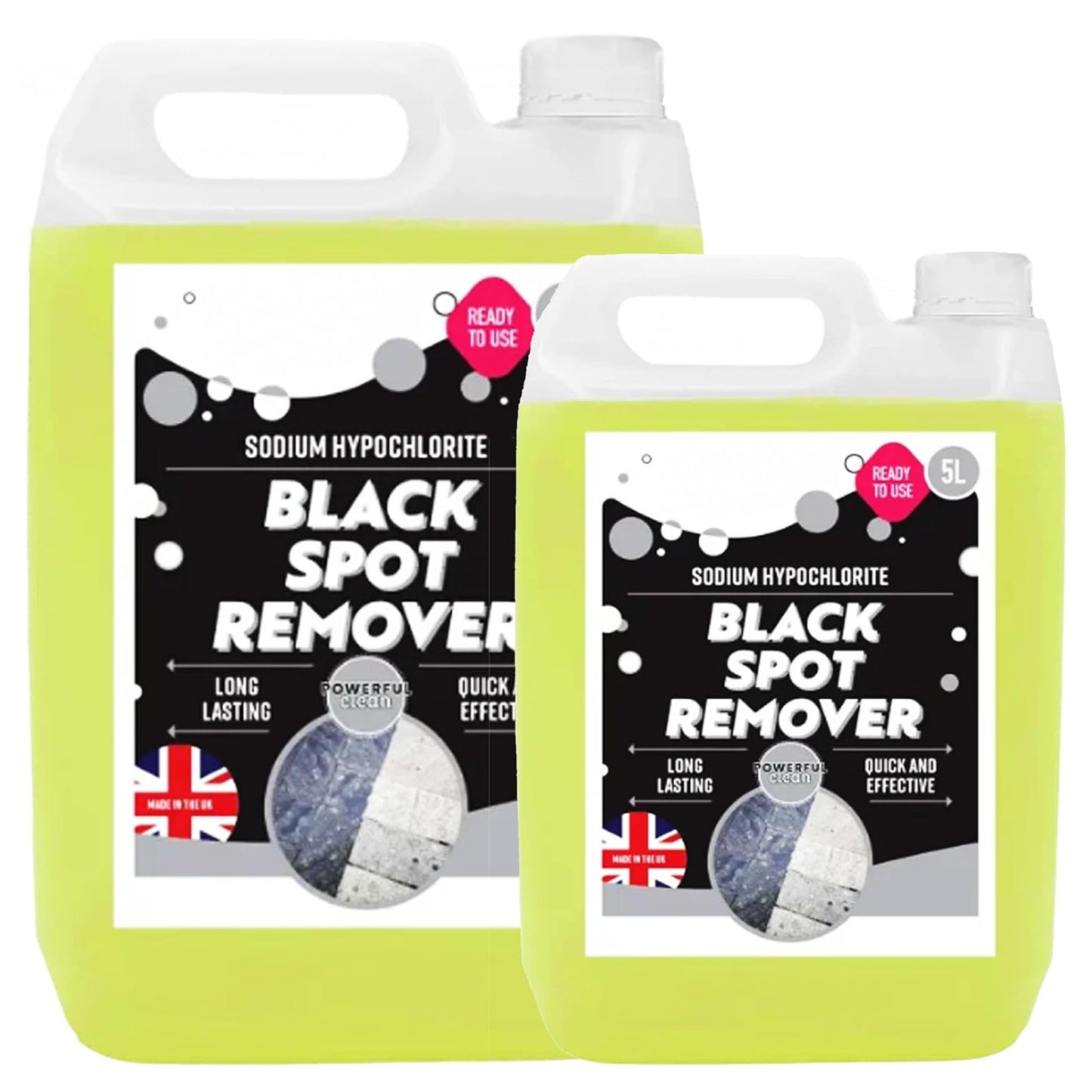 5L Black Spot Remover & Eliminator Powers Through Stubborn Dirt & Grime For Path & Driveways