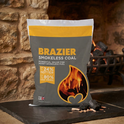 Brazier Smokeless Coal Fuel Multi Purpose Home Heating Fuel