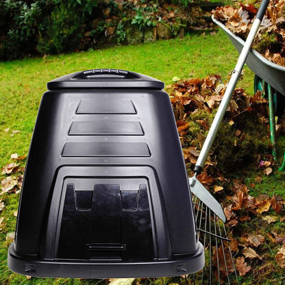220 Litre Black Extra Large Recycling Garden Composter Bin