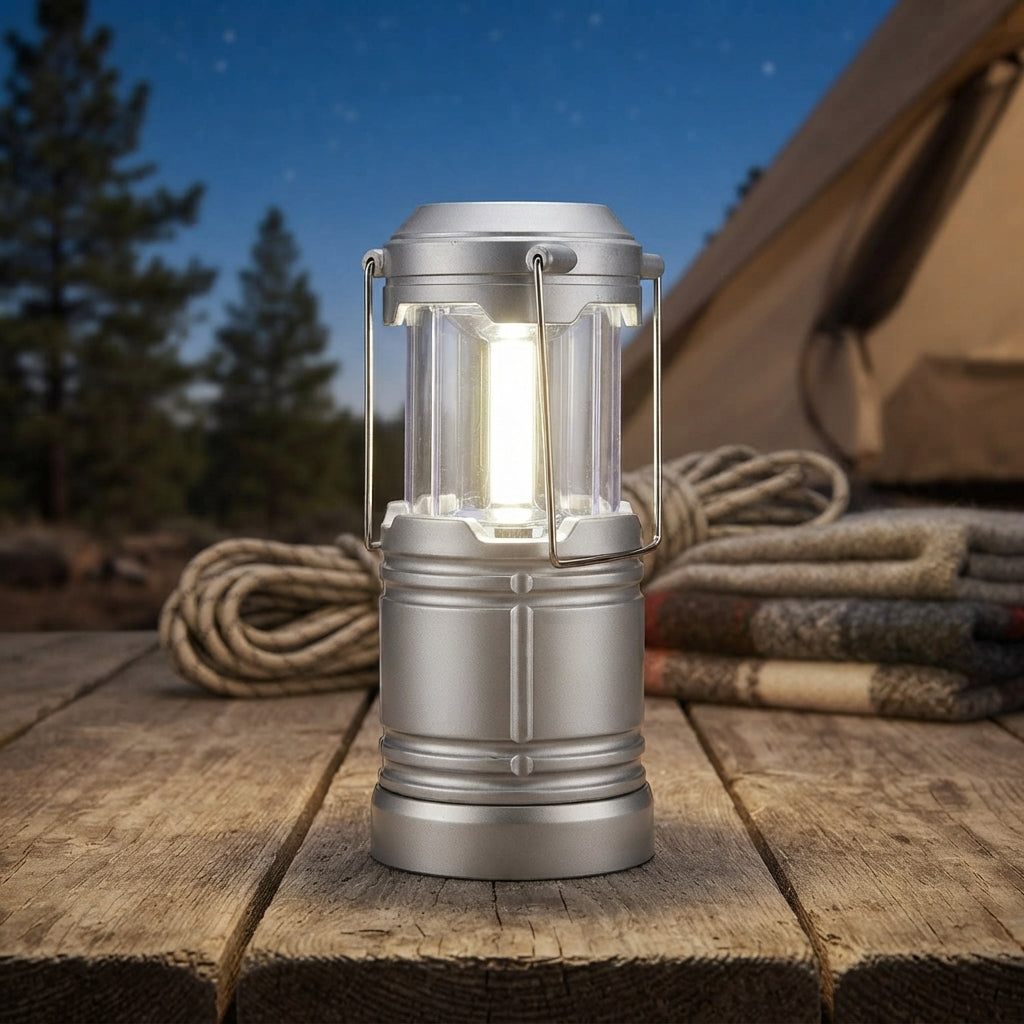 Portable Camping Light 220 Lumen Collapsible Hanging Tent Lantern