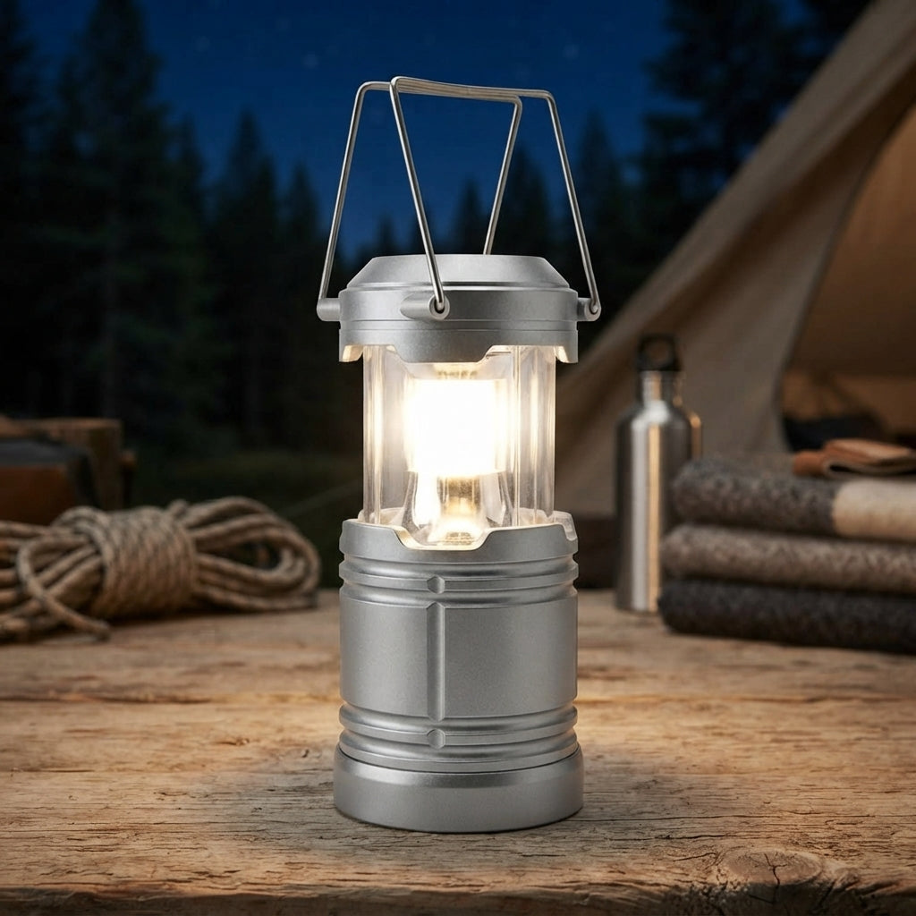 Portable Camping Light 220 Lumen Collapsible Hanging Tent Lantern