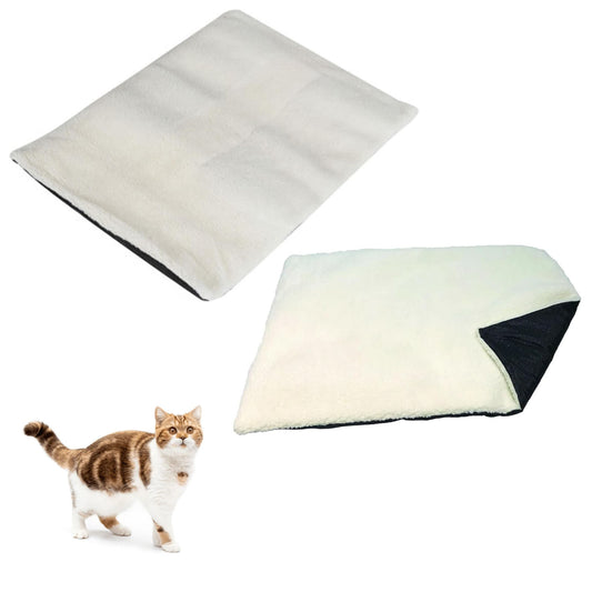 Snug Thermal Self Heating Fleece Pet Blanket Mats Non-Slip Ideal For Cats & Dogs