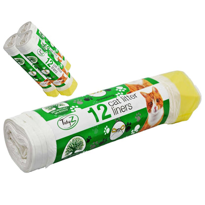 Leak Proof Cat Litter Tray Drawstring Liners Heavy Duty Scratch Resistant