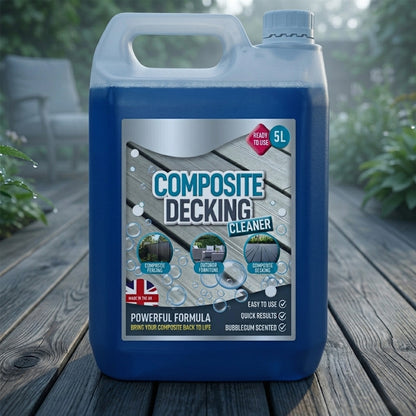 5 Litre Bottle Powerful Formula Outdoor Composite Decking, Fencing & Furniture Cleaner Quick Results